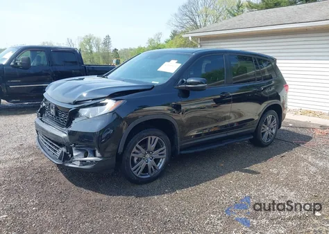 2021 Honda Passport Awd Ex-L из США, поврежденный, VIN 5FNYF8H51MB026680